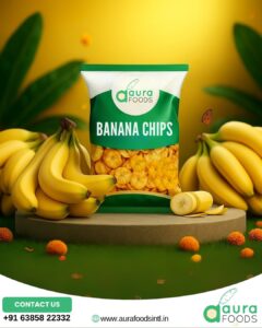 Golden Crunch, Natural Goodness: Savor the Authentic Taste of Kerala with Aura Foods Banana Chips